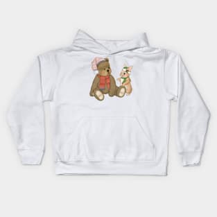 Winter Snow Friends Kids Hoodie